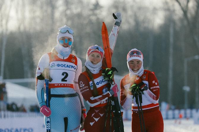 Алена Баранова - победительница спринта на шестом этапе ФосАгро Кубок России по лыжным гонкам в Казани!