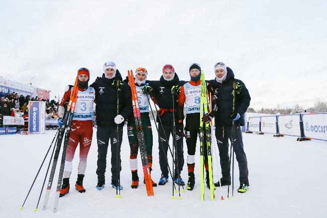 Константин Тиунов и Егор Митрошин выиграли командный спринт на VII этапе Кубка России в Сыктывкаре