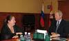 Встреча губернатора Пермского края Виктора Басаргина и президента ФЛГР Елены Вяльбе
