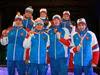 Российские лыжники выигрывают эстафеты на Универсиаде.