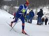 Александр Бессмертных выигрывает индивидуальную гонку на Красногорской лыжне.