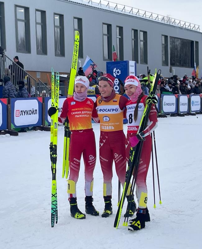 Евгения Крупицкая - победительница скиатлона в Казани!
